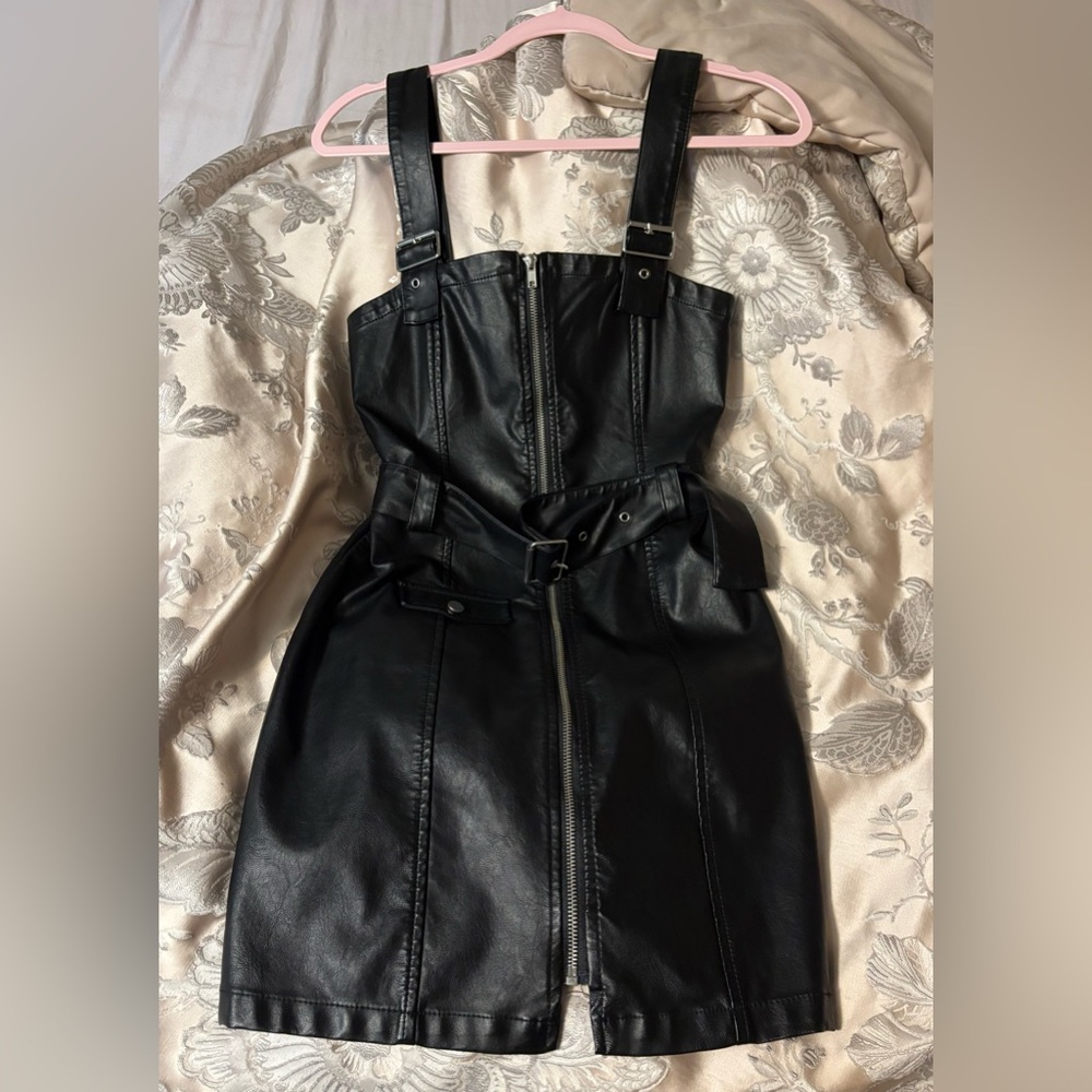 Black Leather Dress